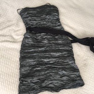 BCBG Silvery Cocktail Dress